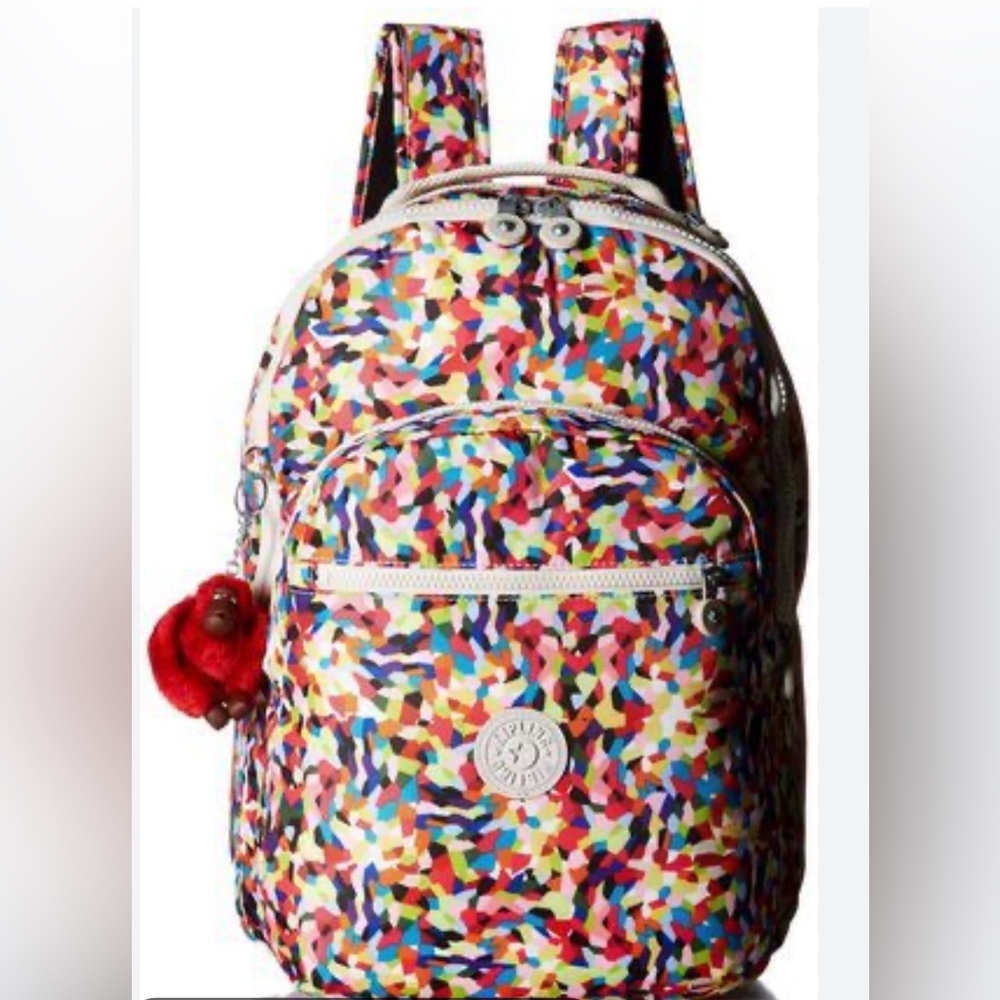 Kipling Seoul Mosaic Print Large Backpack with Wallet & Pouch - Picture 4 of 13